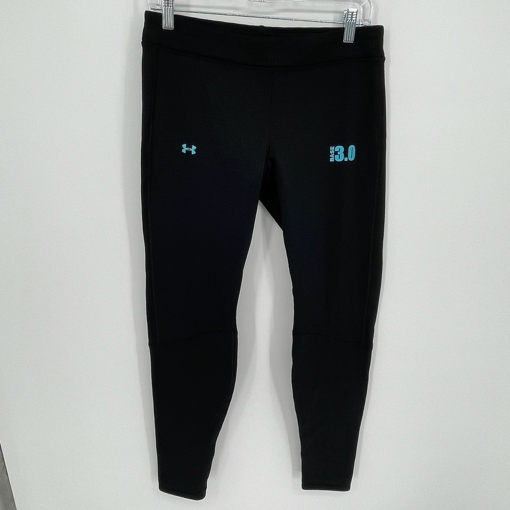 Under Armour Men's Black ColdGear Base 3.0 Fitted Leggings Size Medium